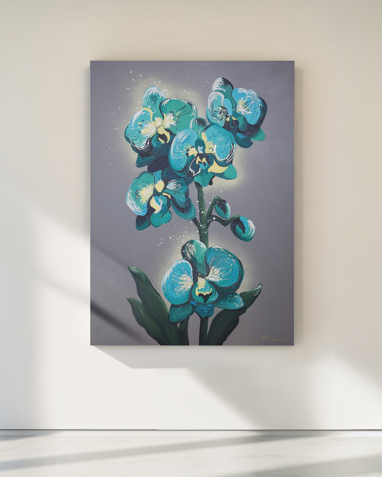 Aqua Orchid - Original
