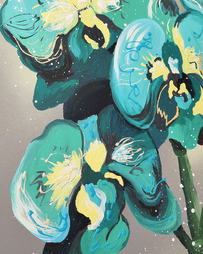 Aqua Orchid - Original