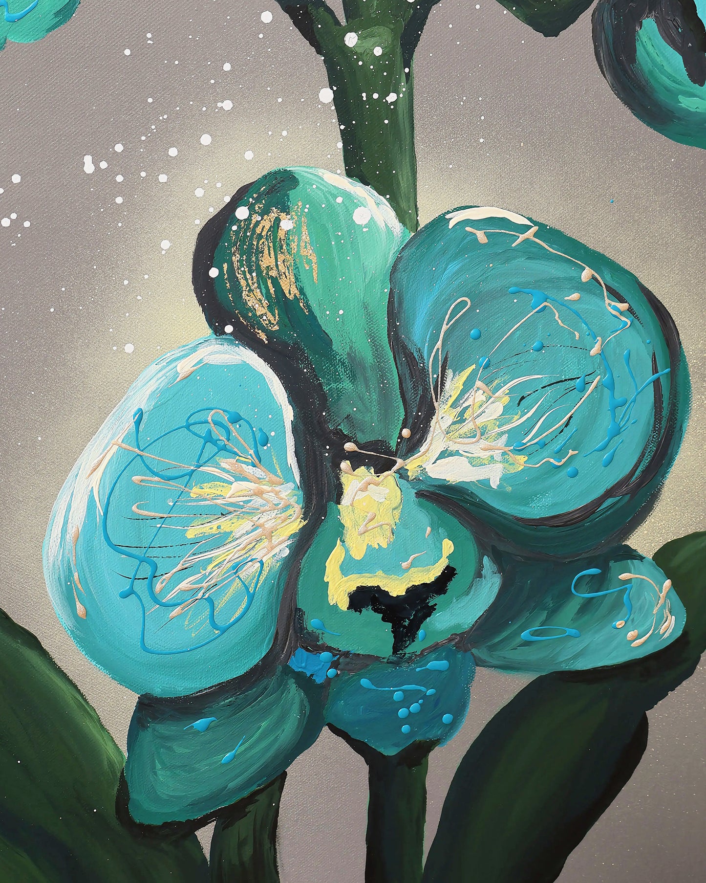 Aqua Orchid - Original