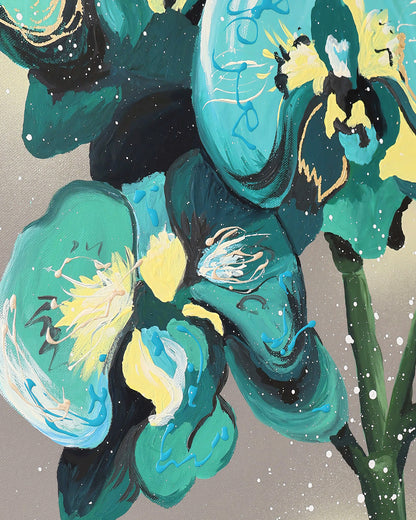 Aqua Orchid - Original