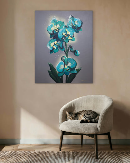 Aqua Orchid - Original